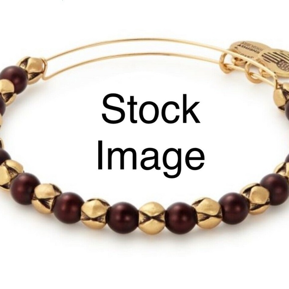 Alex & Ani Gold & Rafaelian Snowbell Mulberry/Gold - Picture 1 of 5